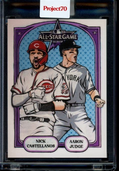 2021 Topps Project 70 Card ASG7 Nick Castellanos Aaron Judge By Blake