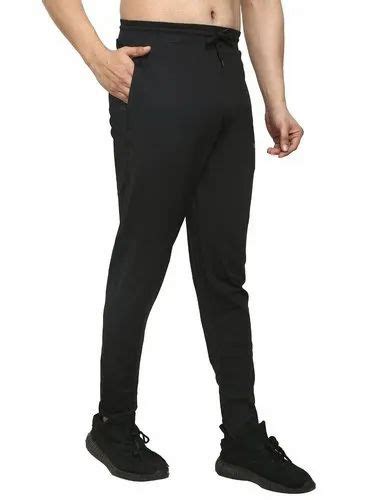 Solid Men Black 4 Way Lycra Lower Slim Fit Size XL At Rs 130 Piece