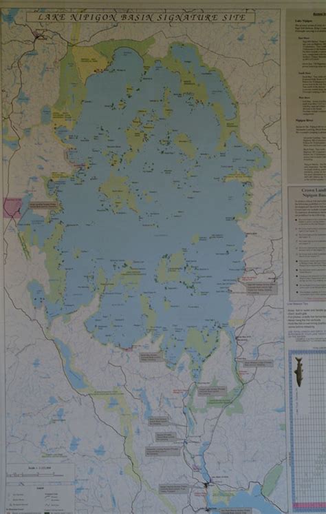 Lake Nipigon Basin Signature Site Map Chaltrek