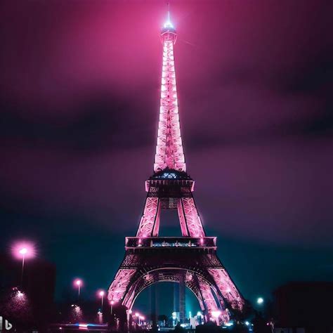 Premium AI Image | The Eiffel Tower at night