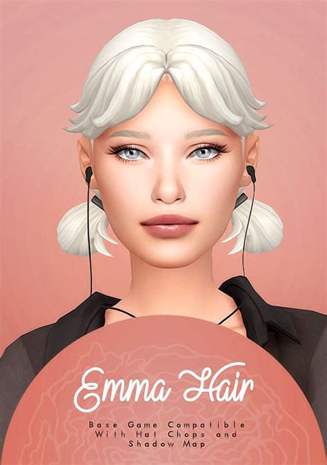 Emma Hair IsJao Sims Hair Sims 4 Cc Skin The Sims 4 Packs