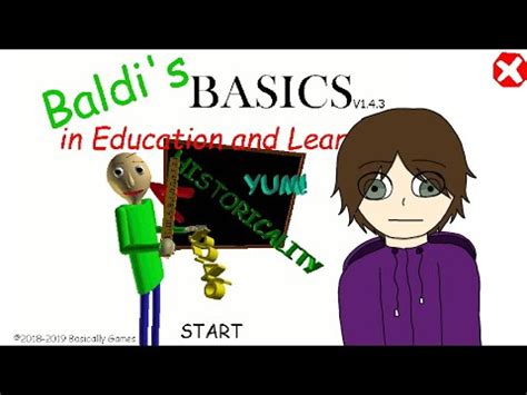 Playing Baldis Basics For The First Time Youtube