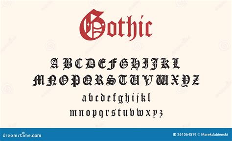 Classic Gothic Font Vintage Alphabet For Hip Hop And Rap Aesthetic