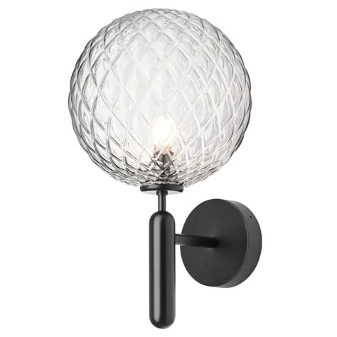 Nuura Miira Outdoor Wall Lamp Black Optic Clear Finnish Design Shop