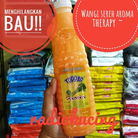 Jual Toppas SEREH 500 Ml Penghilang Bau Kotaran Pipis Kandang Kucing