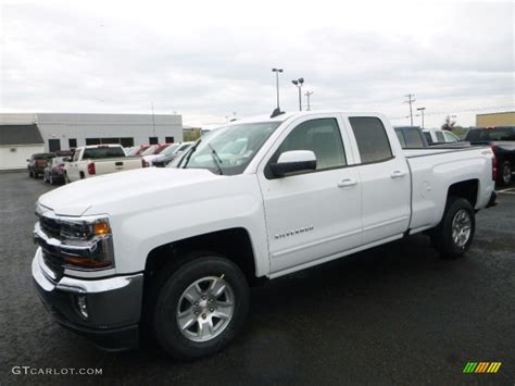 2017 Summit White Chevrolet Silverado 1500 Lt Double Cab 4x4 120125705