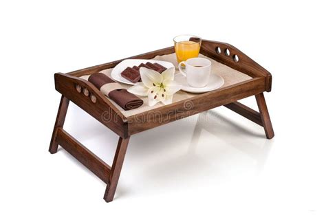 Tray with breakfast stock image. Image of background - 49658949