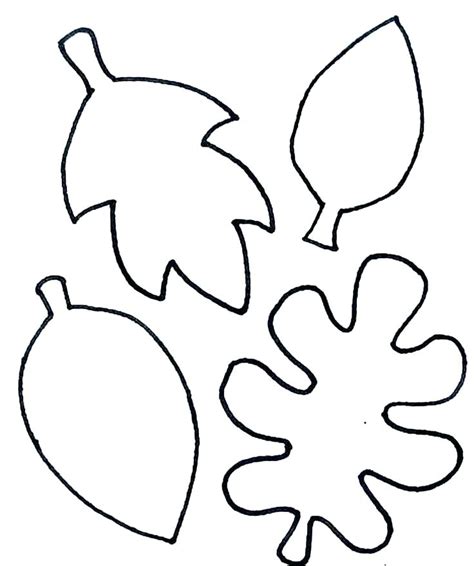 Oak Leaf Drawing Template At Explore Collection Of