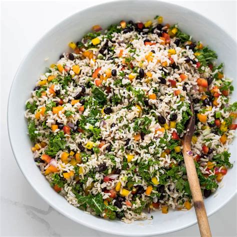 Black Bean And Rice Salad With Cumin Lime Dressing Garlic And Zest