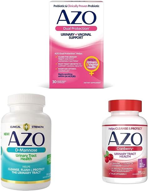 Azo Dual Protection Urinary Vaginal Support 30 Count