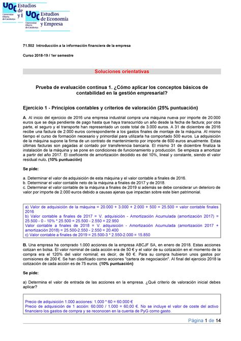 Solpec Pdf Soluci N Introducci N A La Informaci N Financiera