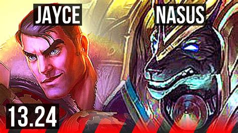 Jayce Vs Nasus Top 7 Solo Kills 700 Games 13 5 14 Kr Master