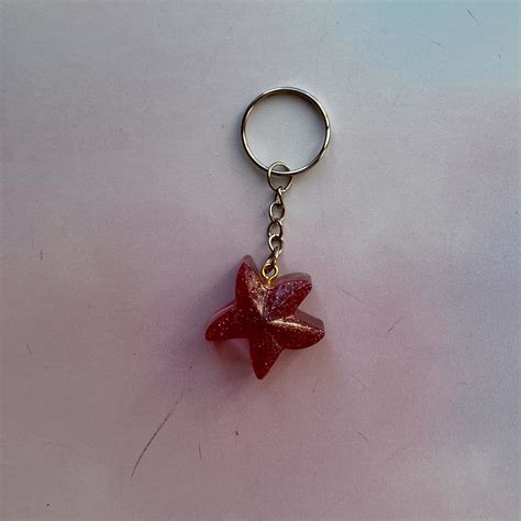 Sea Creature Keychain Keyring Key Accessory Keychain Glitter Keychain