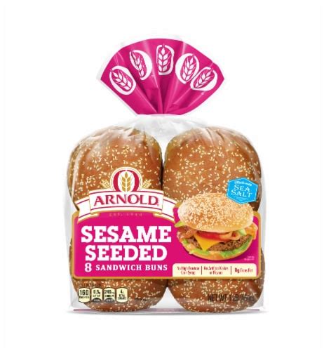 Arnold Sesame Seed White Buns 8 Pc 16 Oz Kroger