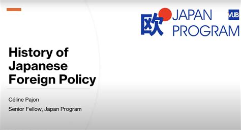 History of Japan’s Foreign Policy - CSDS