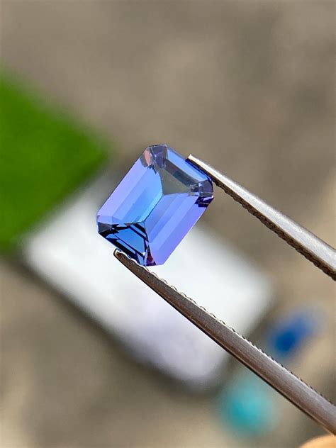 Natural Tanzanite Beautiful Mermaid Color Octagon Weight1 61 Etsy