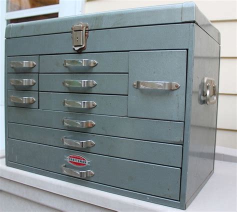 Vintage 1950s Craftsman 10 Drawer Tool Box Chest Very Nice