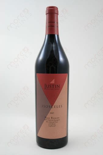 Justin Vineyard Isosceles Red Wine 2007 750ml Morewines