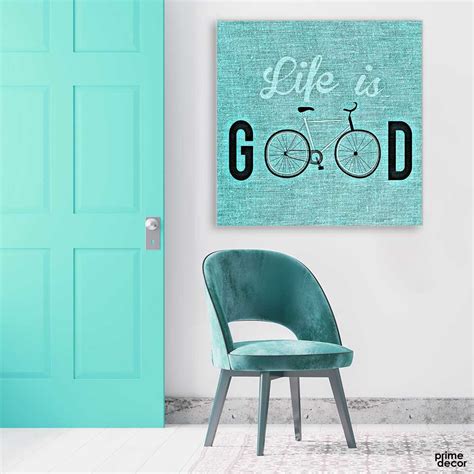 Life is Good Poster (Single Panel) | Square Wall Art– Prime Décor