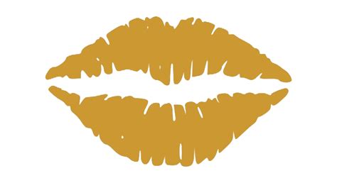 Gold Lips Png Transparent Image