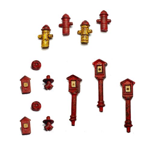 Fire Safety Detail Set - Metal Detail Parts HO Scale – Fos Scale Models