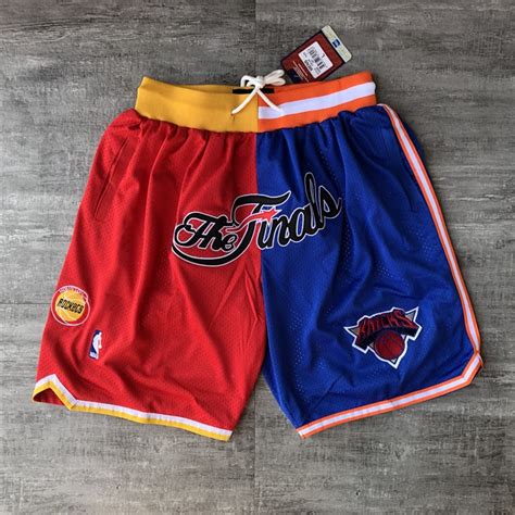 1994 NBA Finals Rockets x Knicks Shorts (Red/Blue) - justdonshorts