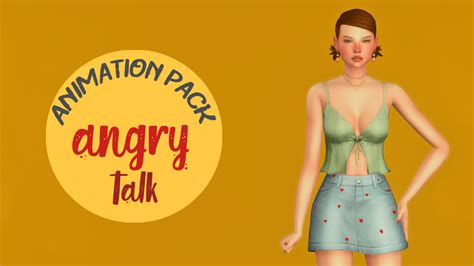 SimsBerrry : Angry Animation pack