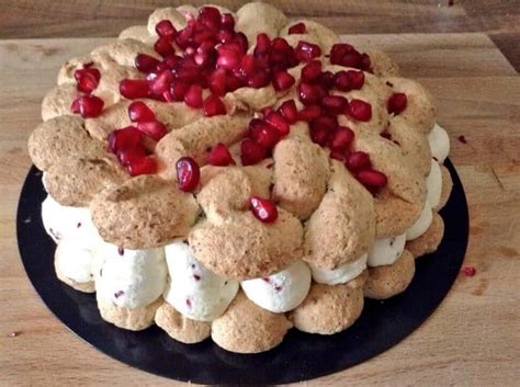 Pistachio Dacquoise With Raspberry And Pomegranate Bakingqueen74