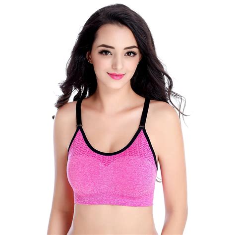 Chumoo Sexy Women Halter Yoga Bra Strappy Sport Bras Push Up Shockproof