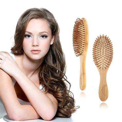 Biosa Wooden Bamboo Anti Static Hair Vent Brushes Care Air Cushion Massage Comb