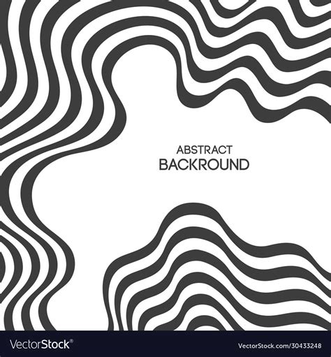 Abstract wavy lines background striped texture Vector Image