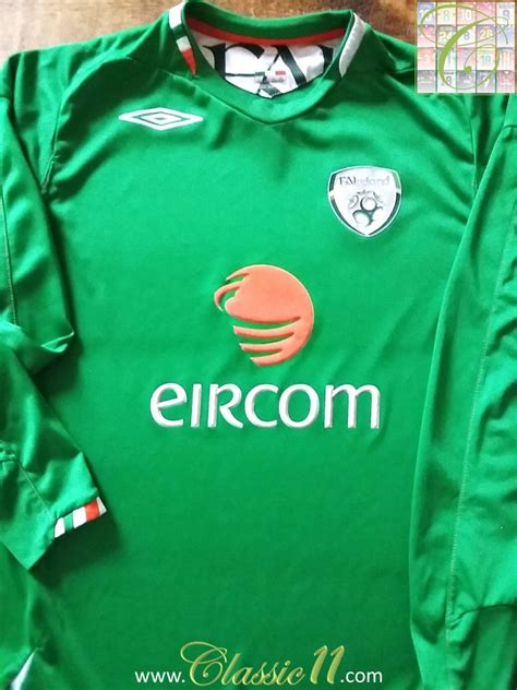 Republic Of Ireland Home Football Shirt 2006 2008