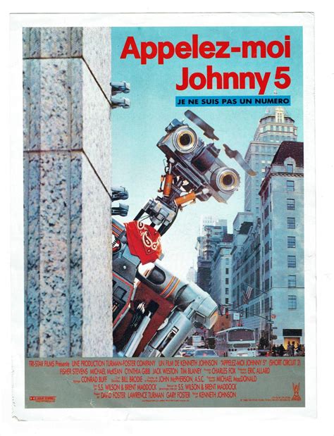 At Auction: Movie Poster Short Circuit 2 Appelez-moi Johnny 5