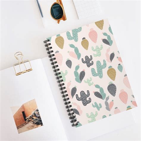 Spiral Notebook Cute Notebook Aesthetic Spiral Journal Etsy