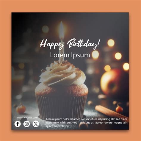 Premium Psd Birthday Social Media Banner Design Template Psd