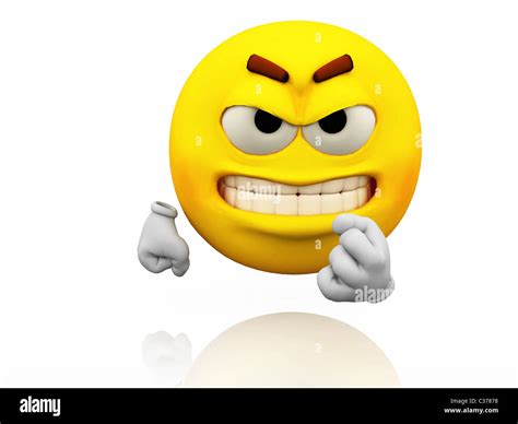 Yellow Angry Face