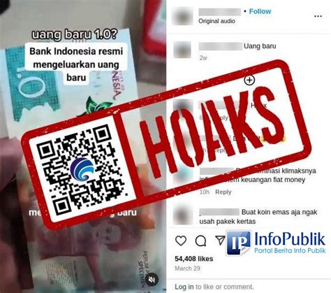 Infopublik Cek Fakta Bank Indonesia Resmi Keluarkan Uang Rp