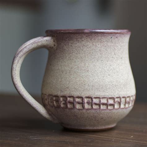 Carved Mug Mugs Ceramics Glassware