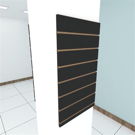 Kit Painel Canaletado Preto Un X Placas Painel Canaletado Kit