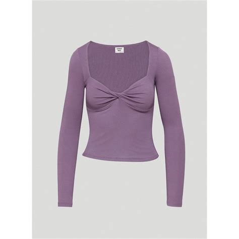 Aritzia Tops Aritzia Sunday Best Lula Twist Top Longsleeve Violet