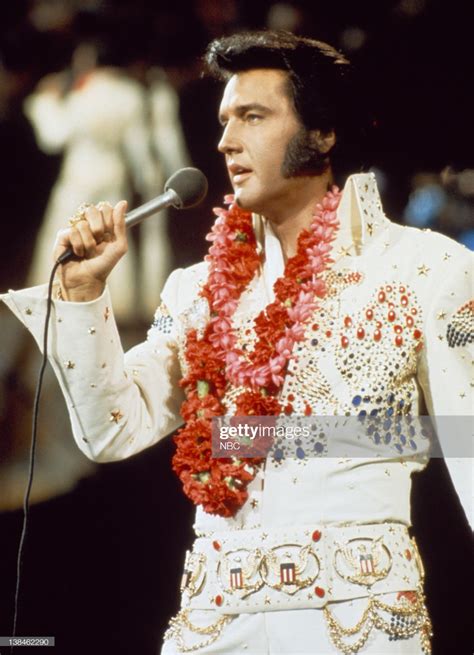 Elvis Presley during a live performance at Honolulu International ...