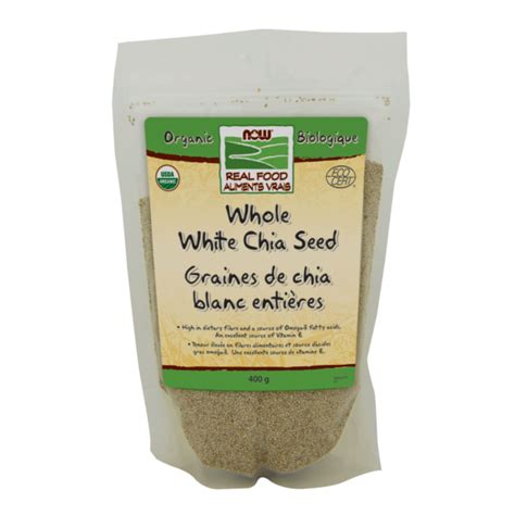 Chia Seeds Whole White Organic Now Foods Canada