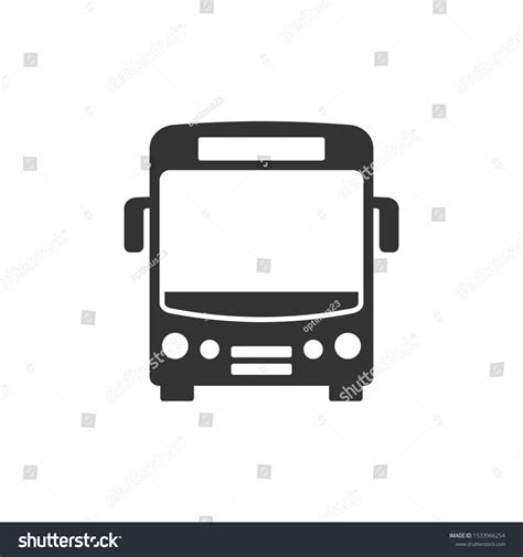 Bus Icon Vector Sign Isolated Graphic Stock Vector Royalty Free