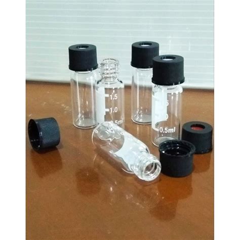 Jual Sample Vial 2 Ml Isi 10 Pcs Clear Botol Vial With Screw Cap Open