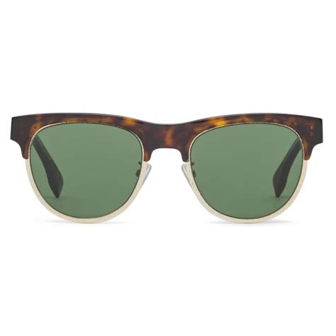 Fendi - Fendi Travel - Round Sunglasses - Havana - Sunglasses - Fendi ...