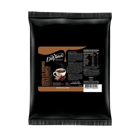 Chocolate Quente Cremoso DaVinci Estilo Europeu em Pó 1 05Kg no Shoptime