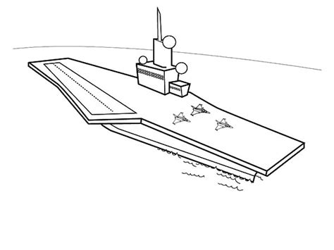 CVN 74 Aircraft Carrier Ship US Navy Coloring Pages | Coloring Sky