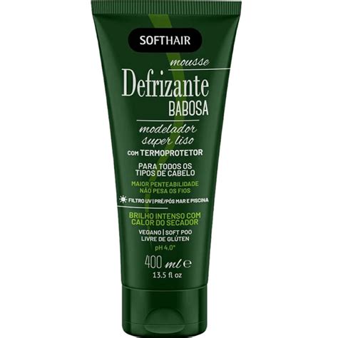 Soft Hair Defrizante Babosa Mousse Hidratação 400ml