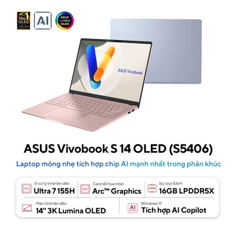 Laptop mỏng nhẹ ASUS Vivobook S 14 OLED S5406 ASUS Store