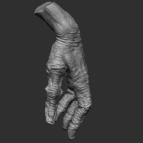 Monster Alien Hand 3d Model 99 Obj Ztl Free3d